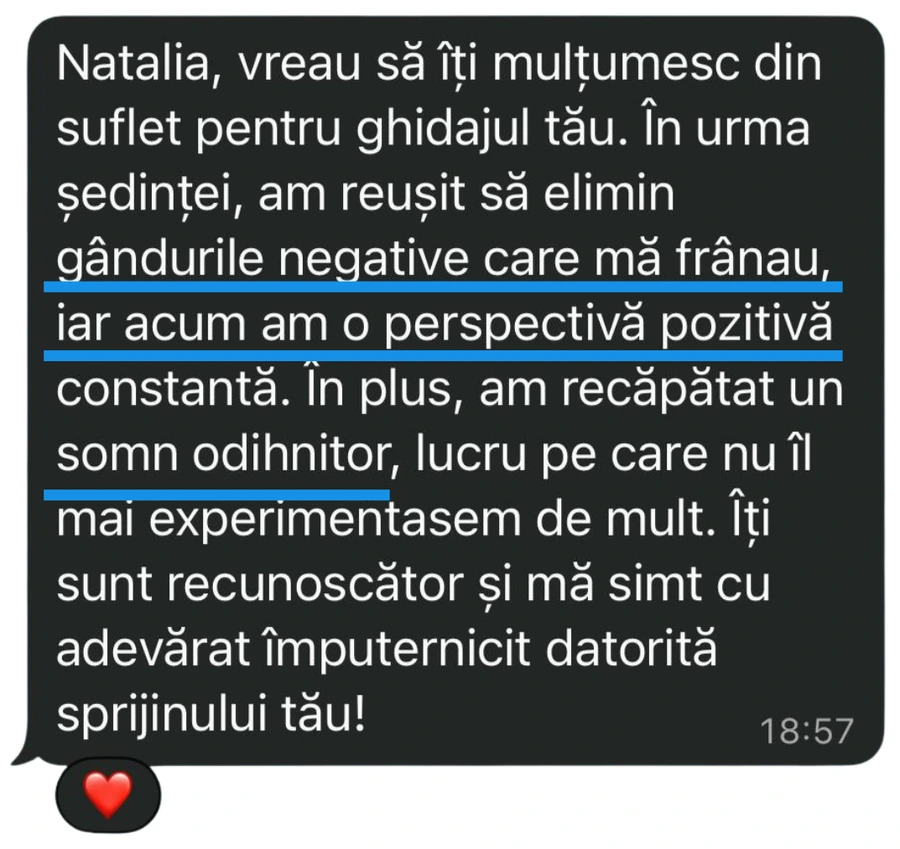 Mesaj de la client — Stres pe bani